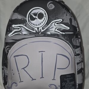 Disney Nightmare Before Christmas Black and Gray Backpack